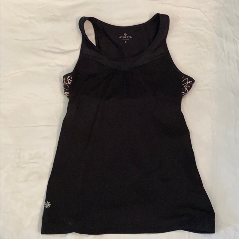Athleta Built in Sprits Bra Shirt